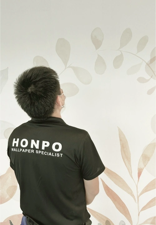 Right side of wallpaper with Honpo professional 
